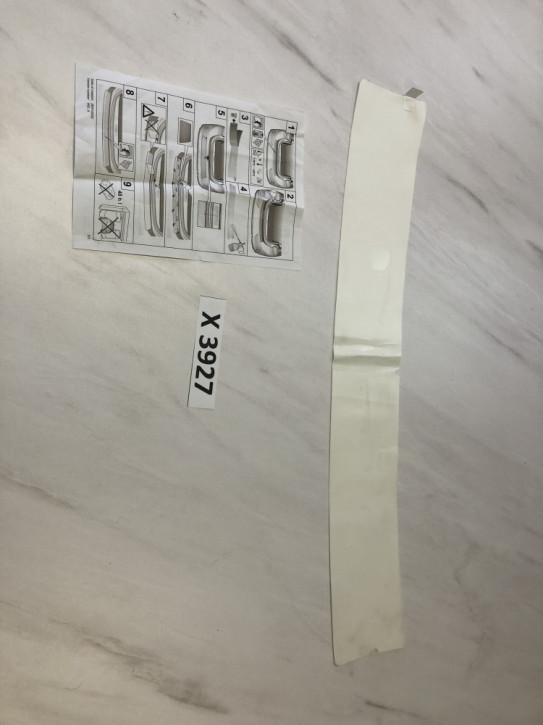 PEUGEOT CITROEN OPEL SCHUTZAUFKLEBER HECKSTOßSTANGE NEU ORIGINAL MOPAR 9836156280                                    	A4D/X3927