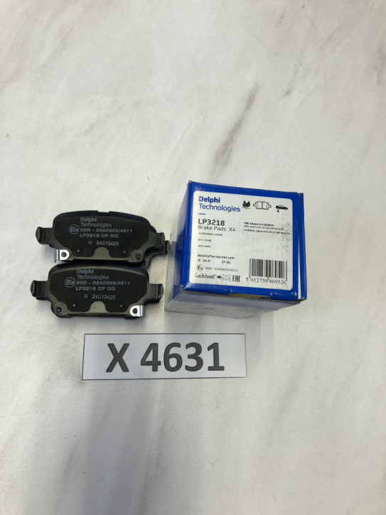 OPEL AMPERA E AB17 / OPEL ASTRA AB15	LP3218 	BREMSBELAGSSATZ HINTEN NEU DELPHI (ASTRA: 1.0, 1.4, 1.6, 1.6D)	II/16D	X4631