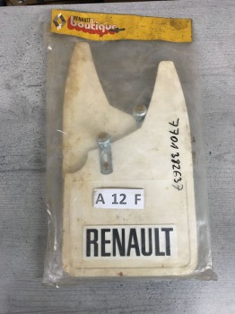 Original Renault R20 R30 Schmutzfänger hinten 400258 weiß - 77013826337