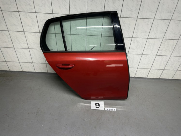 VW GOLF VI 6 5K 08-13 TÜR HINTEN RECHTS GEBRAUCHT ORIGINAL 9 X3433