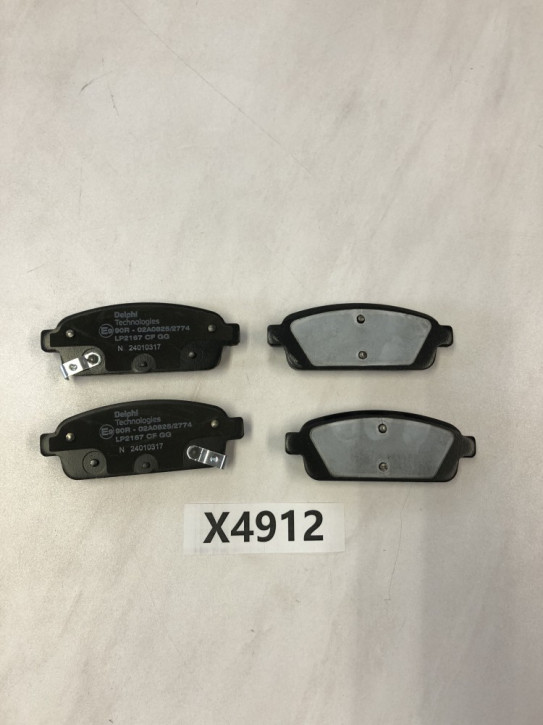 OPEL / CHEVROLET	BREMSBELAGSSATZ HINTERACHSE SCHEIBENBREMSE NEU DELPHI	LP2167	II/1C	X4912
