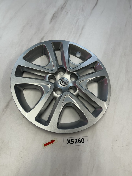 OPEL	RADKAPPE 16 ZOLL SILBER NEU ORIGINAL  13409779 / 461060860	H1F	X5260