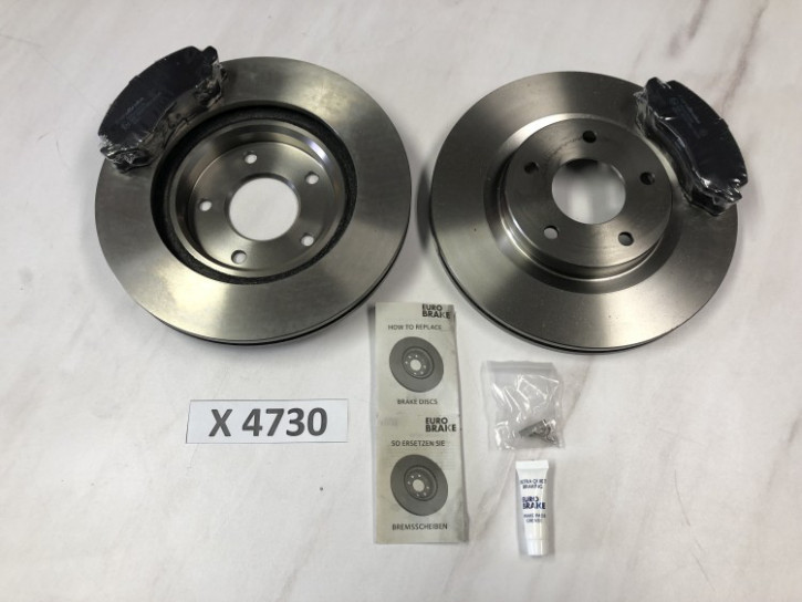 MITSUBISHI LANCER 8	BREMSSCHEIBEN MIT BELEGEN VORNE NEU ORIGINAL EURO BRAKE	5502223028 / 5815209329	A11F	X4730