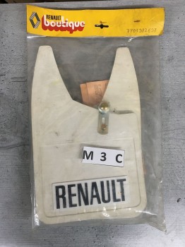 Original Renault R20 / R30 Schmutzfänger Set weiß 400258 hinten - 7701382637