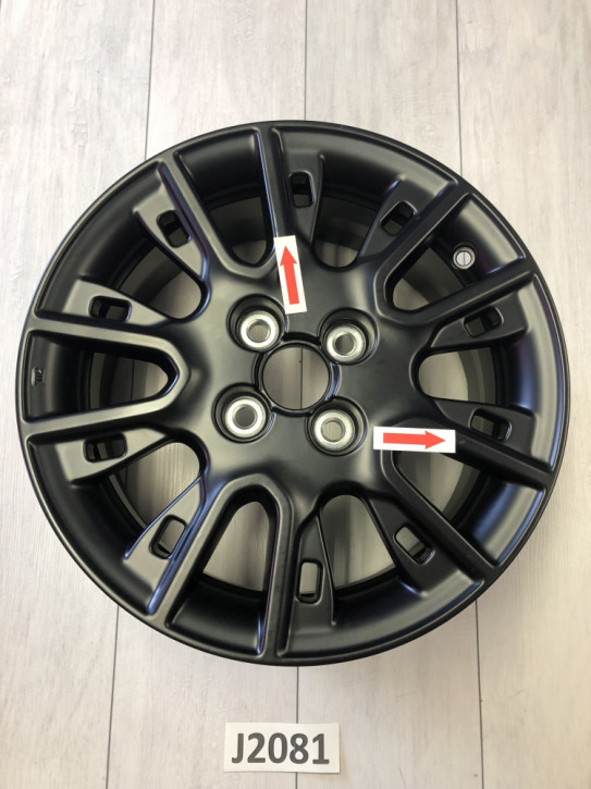 HONDA	LEICHTMETALLFELGE 6"J x 15 MATT SCHWARZ NEU ORIGINAL  42700-TZB-E71	                                        II/J2081