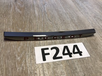 PEUGEOT 208 SCHRIFTZUG STOßSTANGE VORNE NEU ORIGINAL 1613498080      G2C(2)/F244