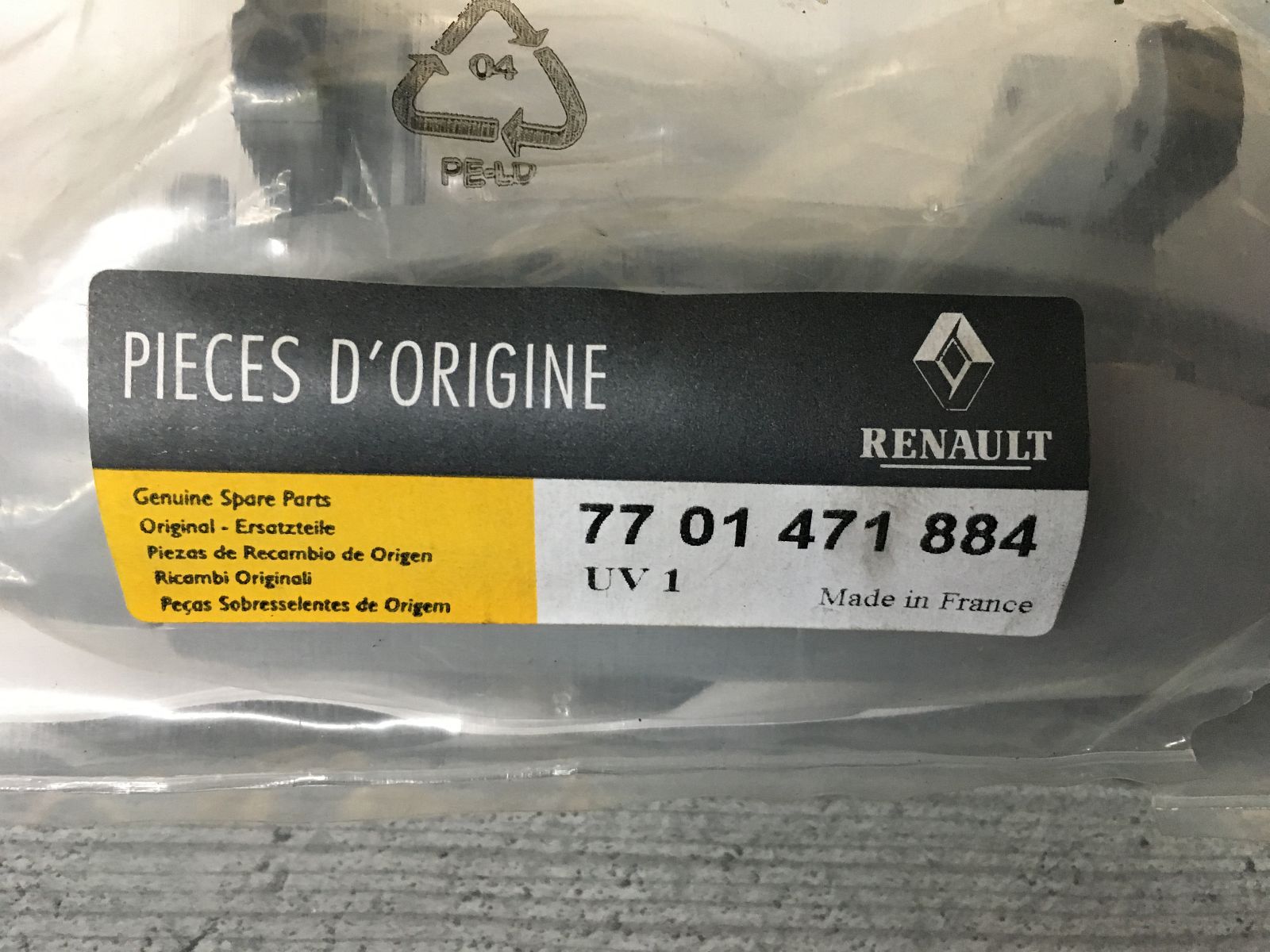 Original Renault Clio II Megane Türgriff Tür Griff außen in grau -  7701471884-AF22288