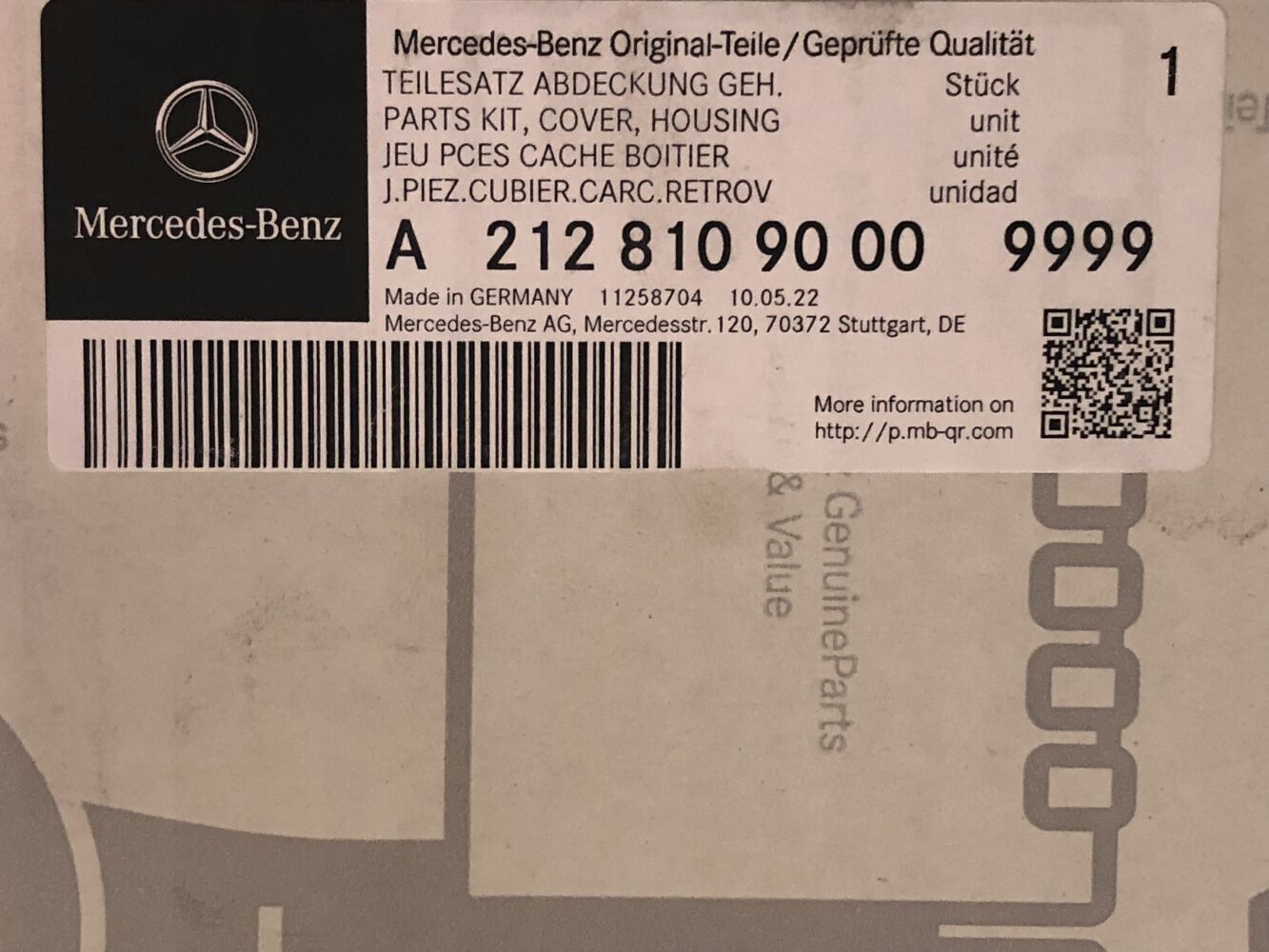 AUSSENSPIEGEL RECHTS ABDECKUNG Mercedes W212 E-Klasse 9040 A2128100864 EUR  89,00 - PicClick FR